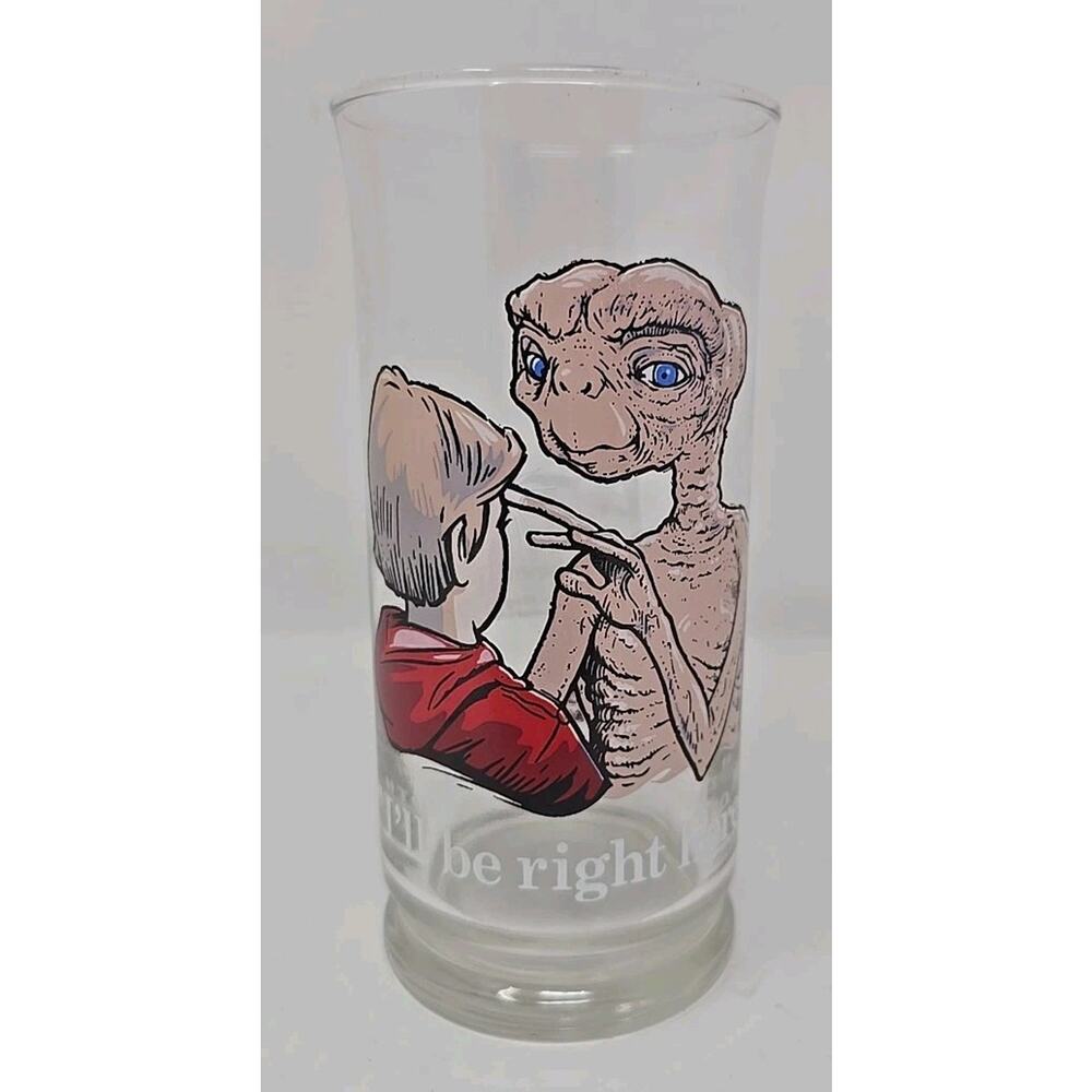 1982 E.T. The Extra-Terrestrial - I will Be Right Here - Glass Pizza Hut U302